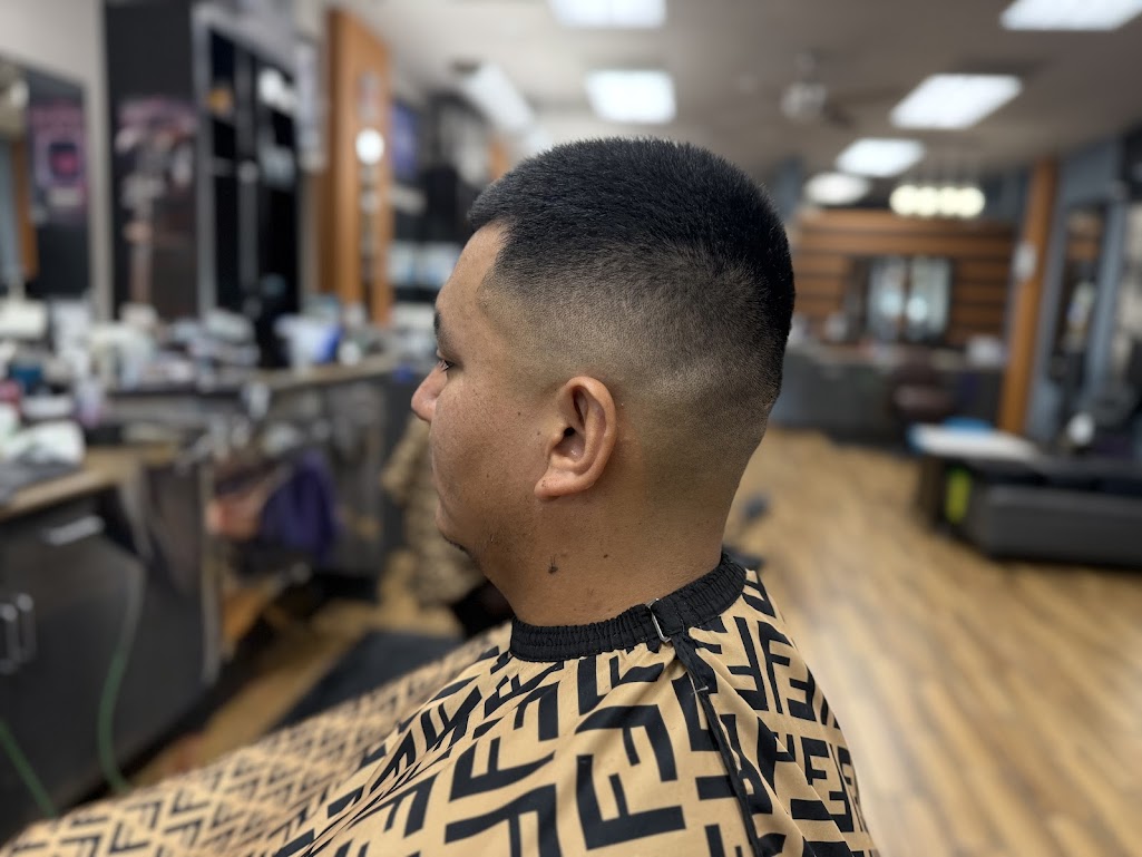 Fresh bald fade buzz cut at Twins Barber Shop Phoenix